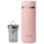 Qwetch Mug Théière Isotherme 400 ml Matt Pastel Rose Présentation