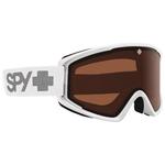 Spy Masque de Ski Crusher Elite Matte White Low Light Persimmon Présentation