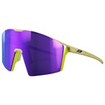 Julbo Lunettes de soleil Edge Mat Brun Clair Jaune Fluo Spectron 3 Présentation