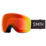 Smith Masque de Ski Skyline Black Chromapop Everyday Red Mirror Présentation