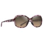 Maui Jim Lunettes de soleil Hiluhilu Shiny Spotted Pink Havana Minéral Superthin Bronze Hcl Présentation
