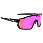 AZR Lunettes de soleil Pro Race Rx Noire Vernie Multicouche Rose 