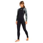 Roxy Combinaison Intégrale Elite Xt 4/3 St Front Zip Anthracite The Palms Wetsuit Présentation