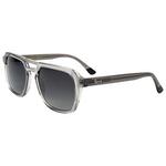Binocle Eyewear Lunettes de soleil Chandler Shiny Grey Gradient Grey Polarized Présentation