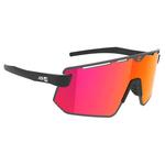 AZR Lunettes de soleil Flash Rx Noire Mate Multicouche Rouge Présentation