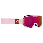AZR Masque de Ski Track Otg Blanc Verni Rose Multicouche Présentation