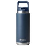 Yeti Gourde Rambler 26 Oz (760ml) Straw Bottle Navy Présentation