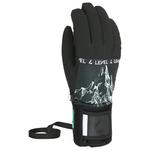 Level Gant Comet Junior Glove Noir Blanc Présentation