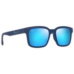 Maui Jim Lunettes de soleil Opiopio Asian Fit Bleu Foncé Mat Bleu Hawaï MauiPure Présentation