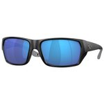 Costa Del Mar Lunettes de soleil Tailfin Matte Black Blue Mirror Polarized Présentation
