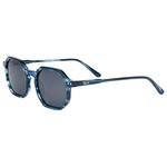 Binocle Eyewear Lunettes de soleil Bogota Shiny Blue Wood Grey Polarized Présentation
