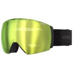 Atomic Masque de Ski Revent Q HD Photo Black Green Gold + Clear Présentation