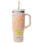 Qwetch Mug Travel Cup 900 ml Waves Sable Présentation