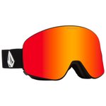 Volcom Masque de Ski Odyssey Matte Black Red Chrome Présentation