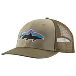 Patagonia Casquettes Fitz Roy Trout Trucker Hat River Rock Green Présentation