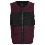 Mystic Impact Vest Peacock Impact Vest Front Zip Wake Oxblood Red Présentation
