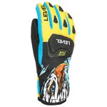 Level Gant Race Jr Glove Yellow Blue Présentation