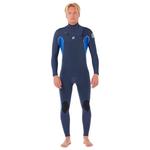 Rip Curl Combinaison Intégrale Dawn Patrol Chest Zip 4/3 Electric Cobalt Présentation