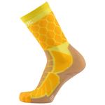 Therm-Ic Chaussettes Ski Magma Cushion Junior Orange Yellow Présentation