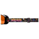Briko Masque de Ski Chino Graphic Black Fantasy Orange Orange Mirror Présentation