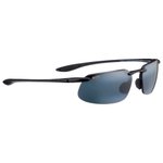 Maui Jim Lunettes de soleil Kanaha Asian Fit Gloss Black Neutral Grey MauiPure Présentation