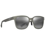 Maui Jim Lunettes de soleil Paulele Asian Fit Gris vert mat Gris Neutre Minéral Superthin Présentation