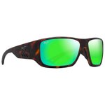 Maui Jim Lunettes de soleil Keha Havane Foncé Mat Maui Green Minéral SuperThin Présentation