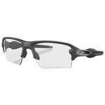 Oakley Lunettes de soleil Flak 2.0 XL Steel Clear Black Iridium Photochromic Présentation