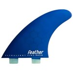 Feather Fins Ailerons Surf Ultralight Dual Tab Blue 
