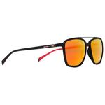 Red Bull Spect Lunettes de soleil Redps Square Soft Touch Black Brown Red Mirror Polarized Présentation