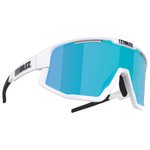 Bliz Lunettes de soleil Vision White Smoke W Blue Mirror Présentation