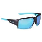 AZR Lunettes de soleil Sniper Noire Mate Crystal Bleue Multicouche Bleu Polarisant Présentation