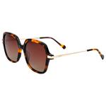 Binocle Eyewear Lunettes de soleil Marbella Shiny Gold Tortoise Gradient Brown Polarized Présentation