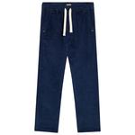 Pullin Pantalon Dening Beach Corduroy Deep Blue Présentation