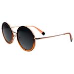 Binocle Eyewear Lunettes de soleil Monica Gold Pink Grey Polarized Présentation
