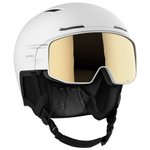 Salomon Casque visière Driver Pro Sigma White Black Gold Présentation