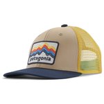 Patagonia Casquettes K's Trucker Hat Ridge Rise Stripe Oar Tan Présentation