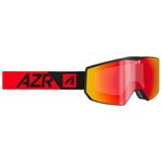 AZR Masque de Ski Evolution Otg Noire Mate Full Rouge Multicouche Présentation