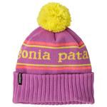 Patagonia Bonnet Kid's Powder Town Beanie Park Stripe Brisk Purple Présentation