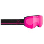 AZR Masque de Ski Iron S Otg Noire Mate Full Rose Multicouche Présentation