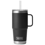 Yeti Mug Rambler 25 Oz (739 ml) Straw Mug Black Présentation