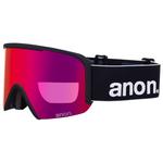 Anon Masque de Ski Nesa Black Perceive Sunny Red + Perceive Cloudy Burst Présentation
