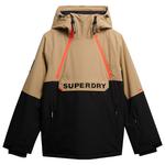 Superdry Blouson Ski Freestyle Overhead Ski Jacket M's Beige Sarrasin Présentation