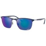 Ray Ban Lunettes de soleil RB3686 Polished Blue Chromance Polar Blue Présentation