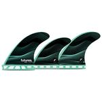 Futures Fins Ailerons Surf F4 5-Fin Set Green Présentation