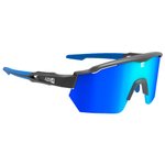 AZR Lunettes de soleil Race Rx Noire Mat Multicouche Bleu Présentation