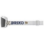 Briko Masque de Ski Frostbite Kids France Matt White Tangaroa Blue Silver Mirror Présentation