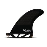 Futures Fins Ailerons Surf F6 Single Smoke Black Présentation