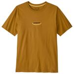 Patagonia Tee-shirt '95 Oval Logo Bobcat Brown Sunshine Présentation