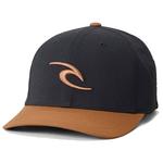 Rip Curl Casquettes Tepan 2.0 Flexfit Cap Black Tan Présentation